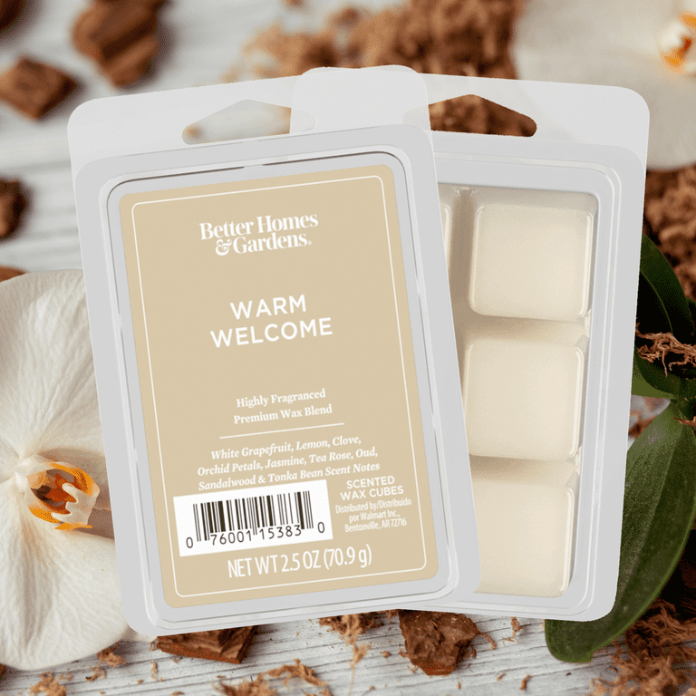 Warm Welcome Scented Wax Melts, Better Homes & Gardens, 2.5 oz (1-Pack) 