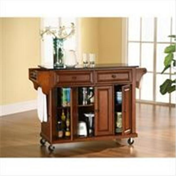 Crosley Newport Granite Top Kitchen Cart/Island Portable