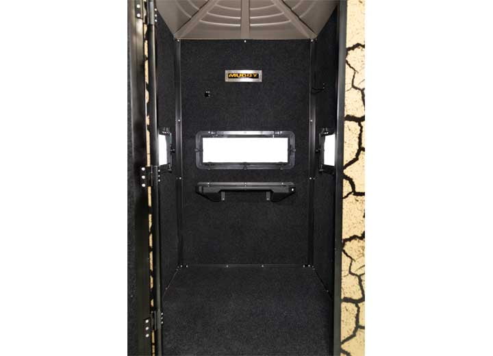 Muddy Gunner Box Blind / Steel Wall Construction / Cracked Mud Camo