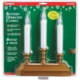 thumbnail image 2 of Xodus Innovations FPC1530B Battery Operated LED Window Candelabra, Plastic Gold Base, Warm White Light, 2 of 2