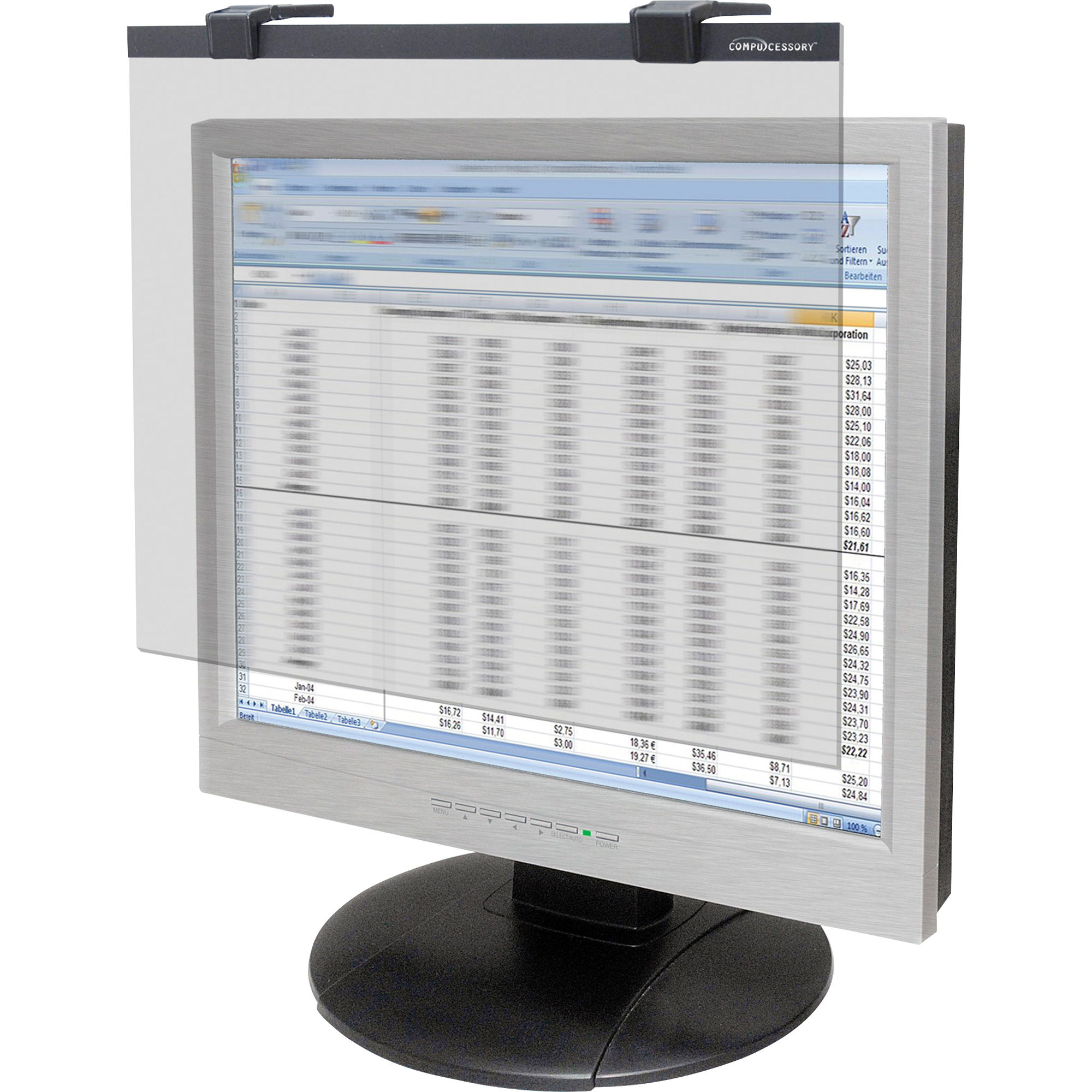 Business Source, BSN20512, 19"-20" Widescreen LCD Privacy Filter, 1, Clear - image 2 of 2