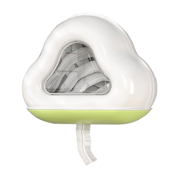 Dispensador De Envoltura De Plástico Caja de almacenamiento de película adhesiva montada en la pared PP para el hogar para la cocina del hogar (verde) Ehuebsd Libre de BPA
