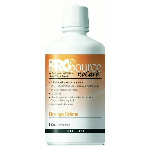 ProSource NoCarb Protein Supplement Orange Crème Flavor 32 oz. Bottle Ready to Use, 11545 - Case of 4
