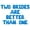 Blue, variant on Letter Balloons - TWO BRIDES ARE BETTER THAN ONE 16" Inch Alphabet Letters Foil Mylar Balloon Bachelorette Party Banner (Silver)