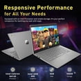 thumbnail image 4 of HP Chromebook 14" HD Premium Laptop Computer for Student Business, Quad-Core Celeron N4120 Processor, 4GB RAM, 564GB Storage (64GB eMMC + 500GB Ext), Webcam, Long Battery, Chrome OS +MarxsolAccessory, 4 of 5