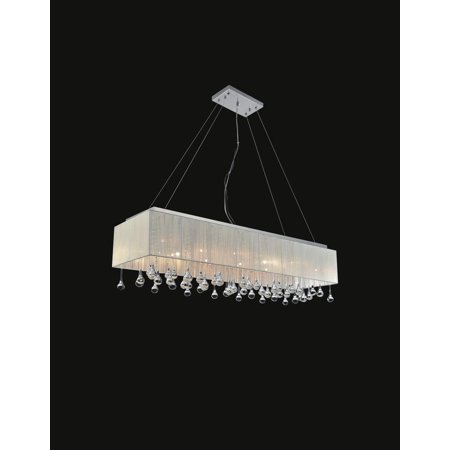 

14 Light Drum Shade Chandelier with Chrome finish