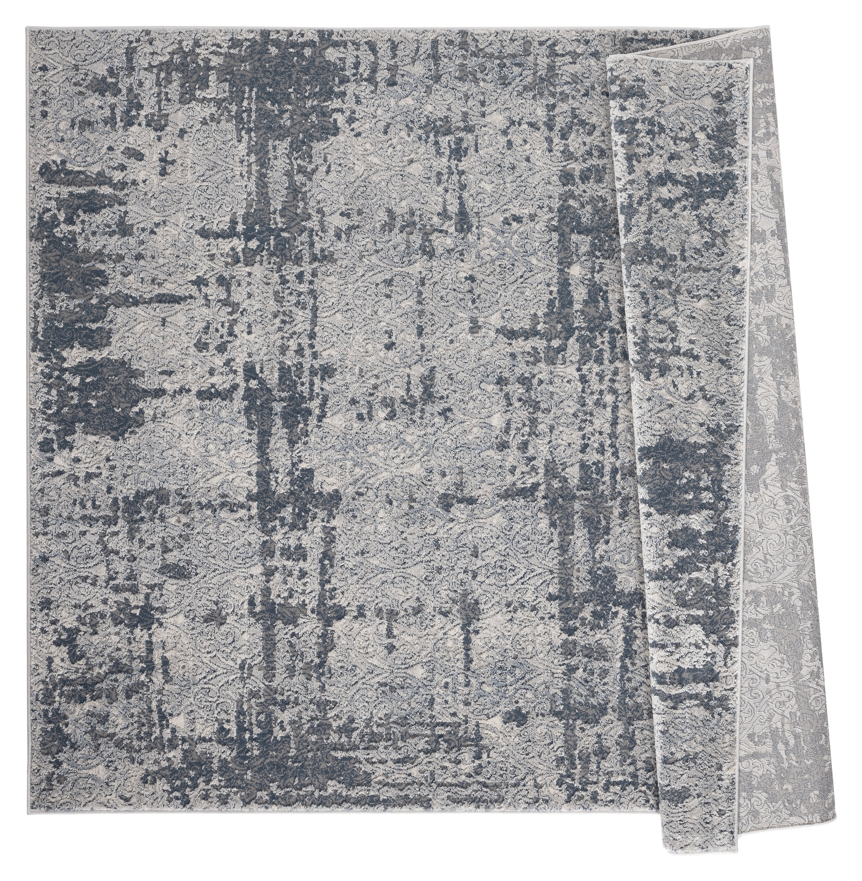 United Weavers Rushmore Van Modern Abstract Runner Rug, Blue, 2'7" x 7'2"