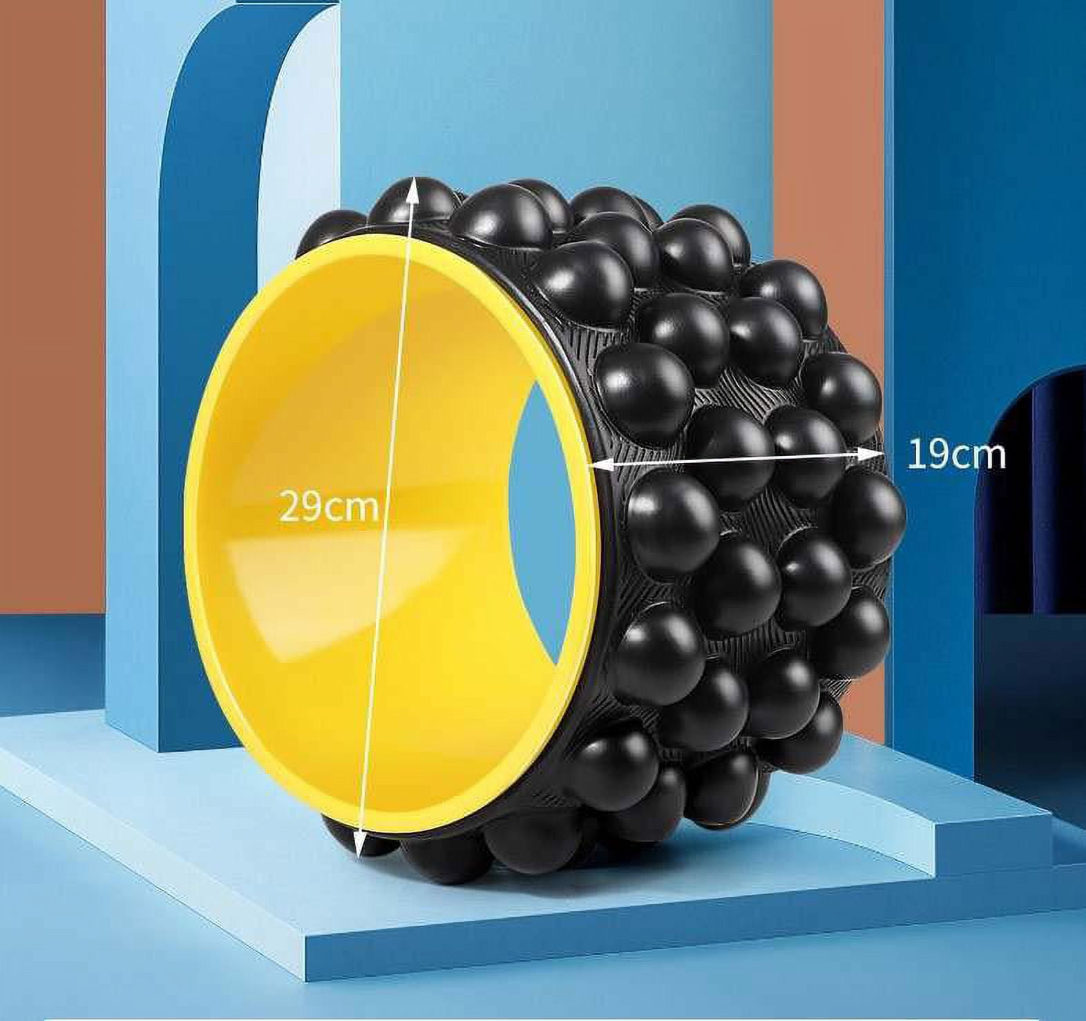 Ailtower Yoga Wheel 10.92'' x 10.92'' Foam Back Roller for Muscle Therapy and Flexibility