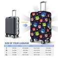 thumbnail image 4 of Kdxio Owls And Hearts Pattern Luggage Cover for Travel,Elastic and Durable,Fits 18-32 Inch,Anti-Scratch Suitcase Protector-No luggage included, 4 of 5