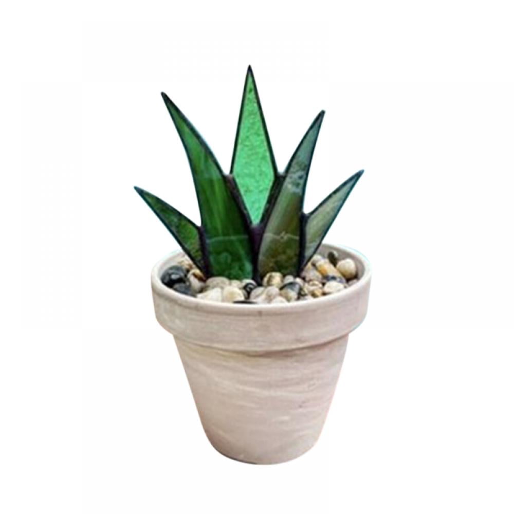 SunCatcher Stained Glass Agave, Suncatcher Stained Agave Plant Flower