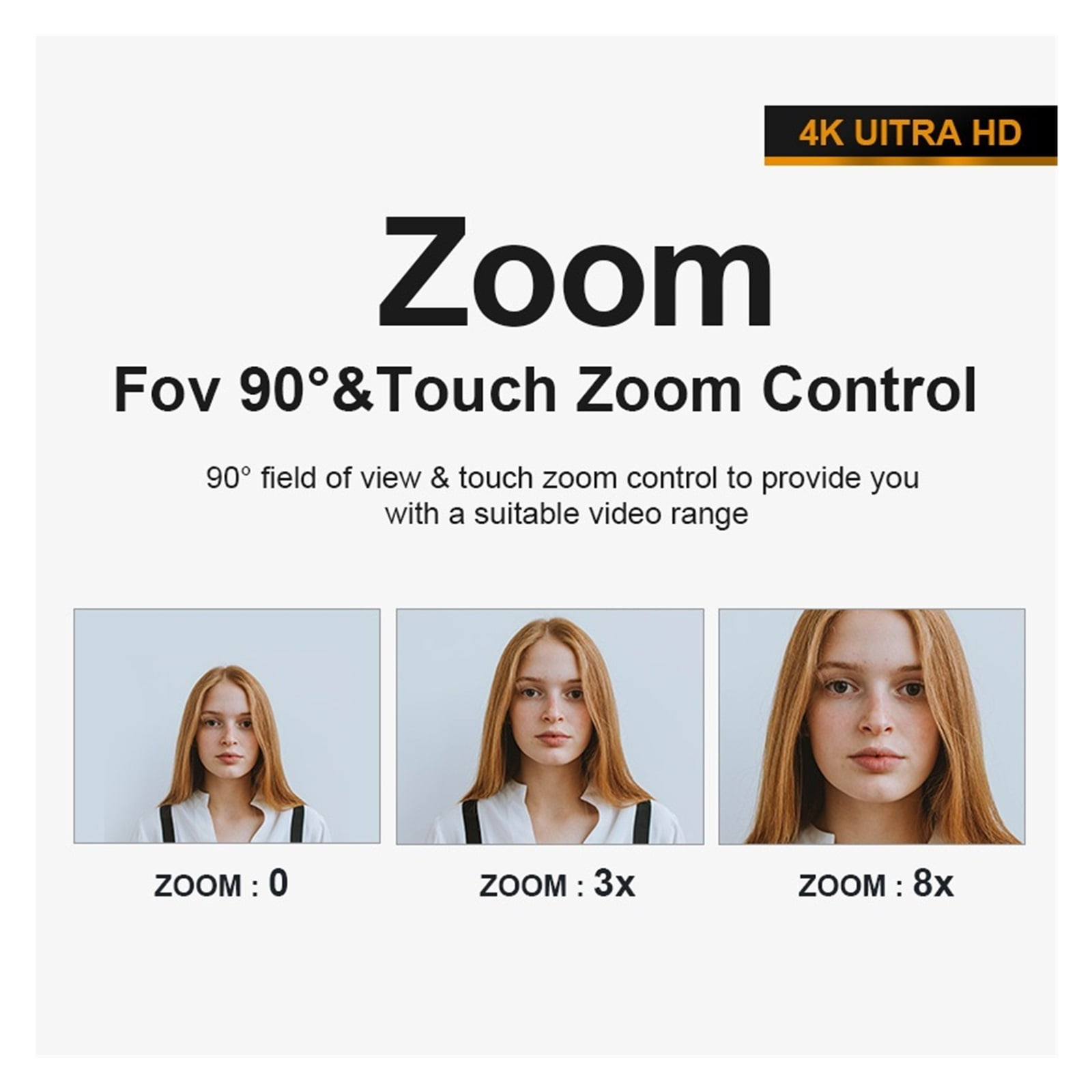 Webcam 4k USB Webcam Web Camera With Microphone Web Cam For PC Computer Laptop Stream Video Mini Camera With Webcam Cover ,HD Video