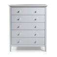 thumbnail image 3 of Alaterre Simplicity 5-Drawer Chest, Dove Gray, 3 of 7