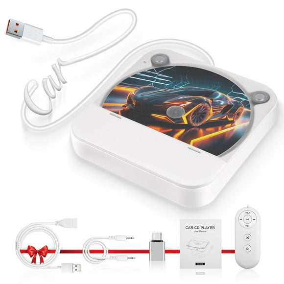 Reproductor de CD portátil externo para Car Dislind con puerto USB AUX
