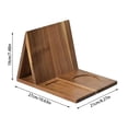 thumbnail image 3 of Wooden Book Stand With Integrated Cup Holder And Phone Slot Display Rest Reading Rack For Desk And Tabletop Organizer Baby Bottle Drying Rack with Cover Portable Stainless Steel Rolling Rack Cutting, 3 of 7