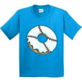 thumbnail image 3 of Inktastic Baseball Donut Youth T-Shirt, 3 of 5