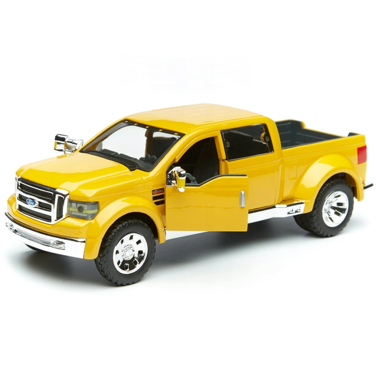 〚貴重〛MAISTO Ford Mighty F-350 フォード ミニカー Ford Mighty F-350 Yellow Diecast Toy Car, 1/31 Model by