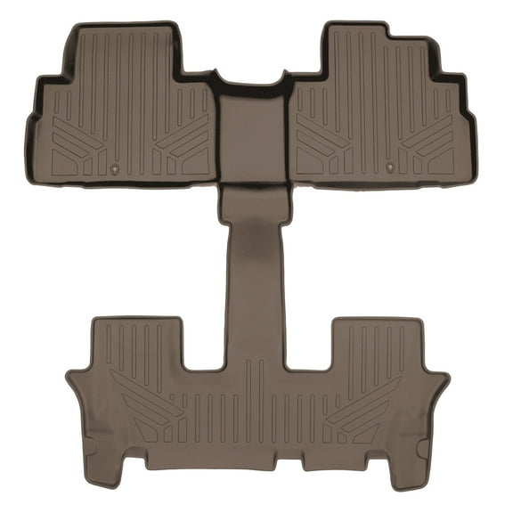 SMARTLINER 2 Rows Custom Fit Floor Liners Compatible with 2020 - 2025 Kia Telluride 7 Passenger