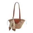 thumbnail image 1 of Bolso Hobo Elegante Bolsos Mano para Mujer Tejidos Paja Viajes Al Aire Libre, 1 of 9