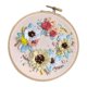 thumbnail image 4 of Kit de inicio de bordado con patrón de flores, manualidades de punto de cruz DIY, flores Flor 3, 4 of 9