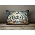thumbnail image 2 of Carolines Treasures DAC2236PW1216 16 x 12 in. Unisex Dancing Skeletons Spooky Halloween Fabric Decorative Pillow, 2 of 4