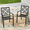 Dining Chairs*2, variant on SUNCROWN 7-Piece Outdoor Dining Set Metal Swivel Cushioned Chairs Patio Furniture Sets with Steel Slat Bistro Table for Backyard, Lawn, Garden