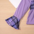 thumbnail image 6 of TOWED22 Kids Infant Girls Cute Fall Winter Clothing Outfits 2pcs Long Sleeve Print Graphic Tee and Relaxed Joggers Set Clothes(Purple,5-6 Y), 6 of 9
