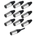 thumbnail image 1 of Set de 10 Conectores XLR Neutrik NC3MXX Macho 3 Pines Niquel, 1 of 5