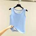 thumbnail image 2 of Luxalzxs Women's Winter Warm Velvet Sleeveless Round Neck Bottom Thermal Vest Tank Top, 2 of 3