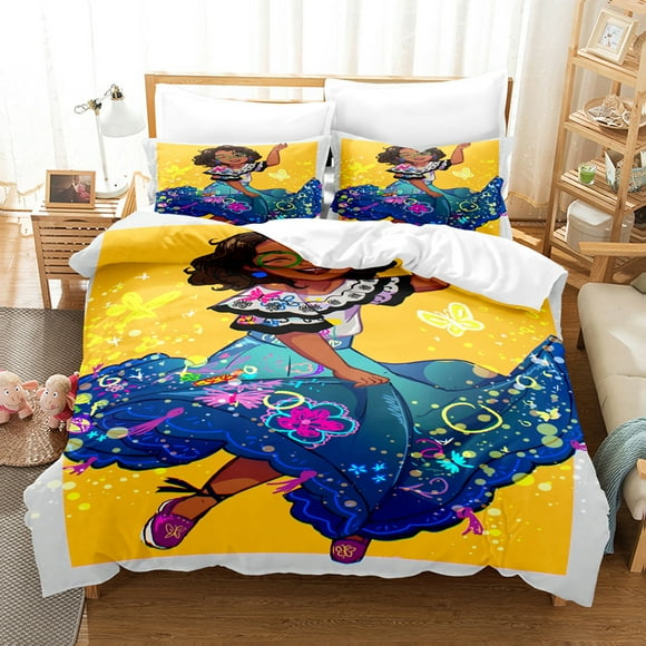 Magic Full House Bedding Suit, Three-piece Set, Soft Microfiber, Duvet Cover, Boys And Girls Bedroom Decoration-HAPDEN