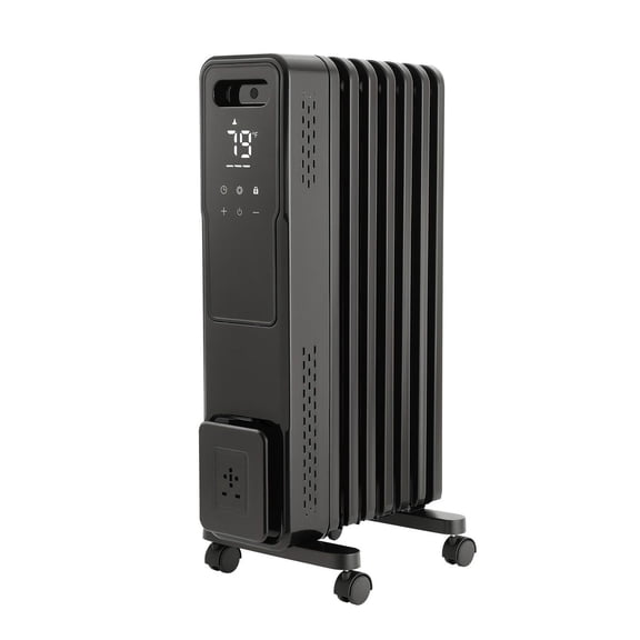 Oil Filled Radiator Heater 1500W, Electric Space Heater with Timer & Remote