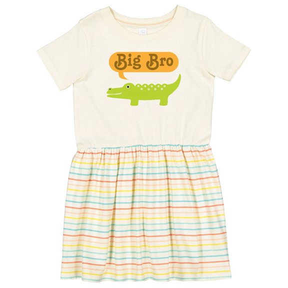 Inktastic Big Bro Alligator Boys Announcement Girls Toddler Dress