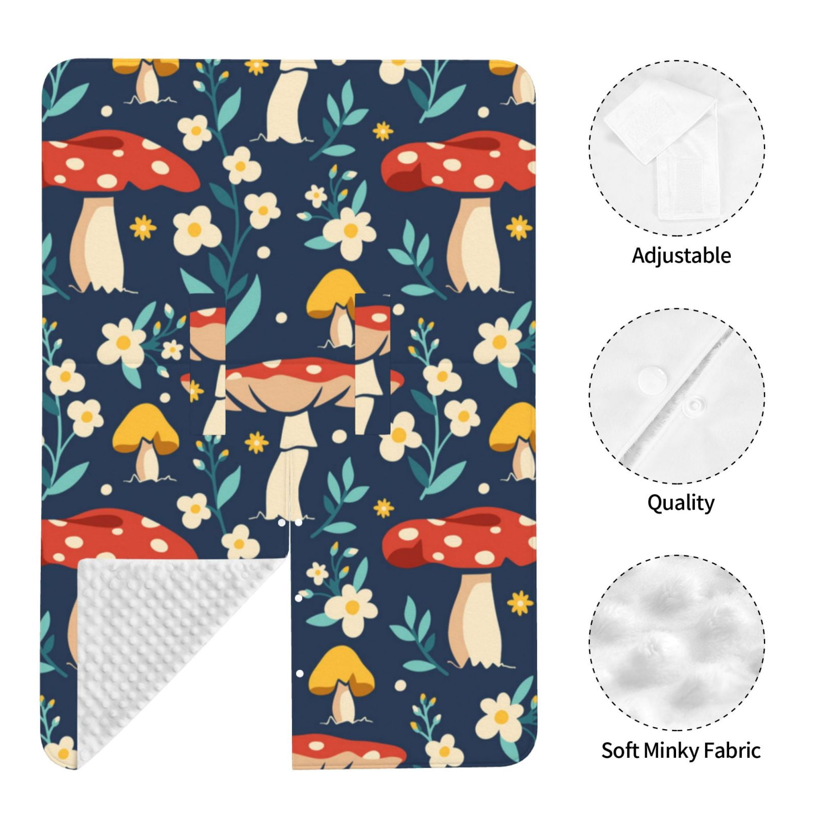 Car Seat Cover Baby - Colorful Mushrooms (4) Breathable Infant Car Seat Cover for Baby Carseat, Lightweight Comfort Baby Essentials Must Haves Newborn Stuff for Girl Boy