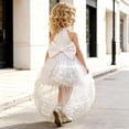 thumbnail image 5 of ATOGUTA Elegant Dresses for Girls White Sleeveless Tulle Formal Wedding Pageant Party Fancy Princess Ball Gown Dresses 6M-4T, 5 of 7