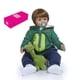 thumbnail image 1 of Decdeal - Muñeca de bebé Reborn de 24 pulgadas, tamaño grande, realista, de silicona, tacto suave, regalo de cumpleaños para niños pequeños, con abrigo verde y juguete de dinosaurio, 1 of 7