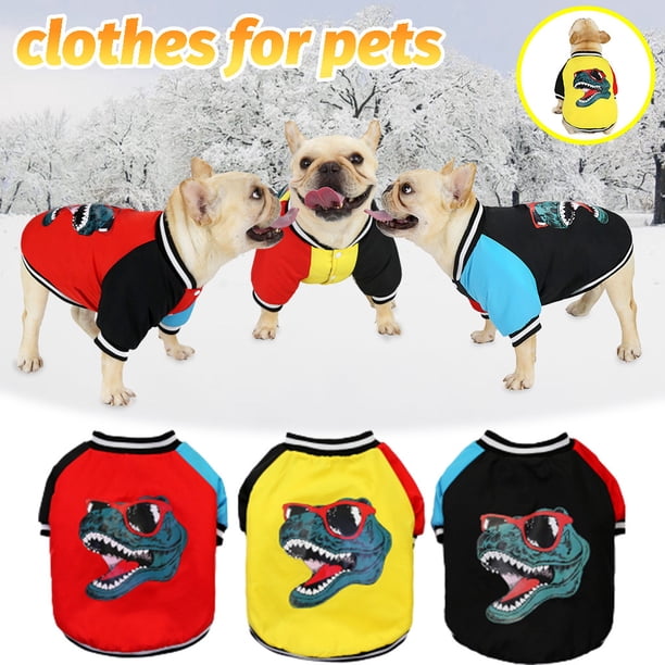 Xihbxyly Abrigo para Perro, Cálido para Otoño/Invierno, Elegante Diseño de Béisbol de Corrida de Toros, Poliéster, Protección Contra El Frío, Moda para Mascotas, Varias Tallas Disponibles, S-Xxl