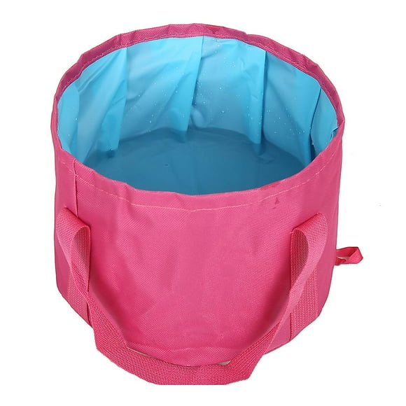 Cubo de camping plegable de 16 l, portátil, para viajes, contenedor de agua, lavabo, para acampar al aire libre, picnic, herramientas de pesca.