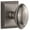 Gray, variant on Grandeur 873148 Eden Prairie Solid Brass Privacy Door Knob Set - Grey