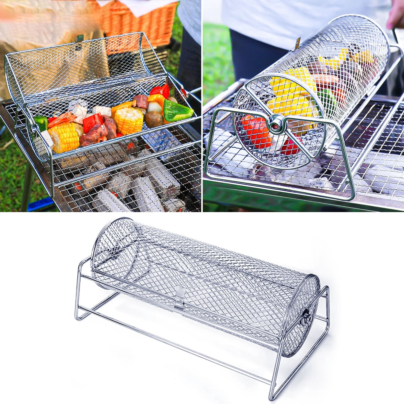 VBODN Grill Utensils with Brush, Grill Utensils for Outdoor Grill, Stainless Steel BBQ Grill Accessories, Grilling Gifts, Outdoor Barbecue Utensils Gifts for Men Dad