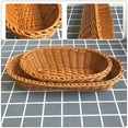 thumbnail image 4 of Cesta de plástico de 2 piezas Cesta de plástico Canasta Imitación de ratán Cesta de plástico Cesta de alimentos, 4 of 5