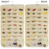 EQCOTWEA Hanging Jewelry Organizer Earring Display Pouch Accessories Storage Bag 80 Pocket