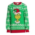 thumbnail image 5 of The Grinch Men's Merry Grinchmas Christmas Sweater with Long Sleeves, Sizes S-3XL, 5 of 5