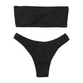 thumbnail image 7 of XIYON Women's Bikini Sets Women Two Piece Solid Color Swimwear Split Bikini Swimsuit Beachwear Padded Beach Vacation 2026, 7 of 7