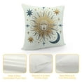thumbnail image 4 of Nawypu Throw Pillow Covers Moon and Sun with Day Work Gold Light Love Man Mark Medallion Medieval Night Ornament for Living Room Bedroom Sofa, 4 of 5