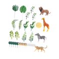 thumbnail image 4 of Decoración de pasteles de pastel de animales adornos multifuncionales Elephant Lion Giraffe Juguetes Fiesta de cumpleaños para fiesta, 4 of 8