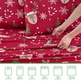 thumbnail image 6 of Gogreen 4PC Christmas Sheet Queen Deep Pocket Fit 16", Breathable Microfiber Super Soft Christmas Bed Sheets Set, Luxury Hotel Style Christmas Decor , Christmas Gift for Women, Men - Christmas Elk, 6 of 8