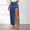 Blue, variant on Women Fashionable Design High Slit Spring And Summer Washed Solid Color Mid Length Skirt Denim Skirt Long Stilt Pants Pants for Women Size 20 on Jean Leggings Jean Pants for Women Denim Knit Leggings