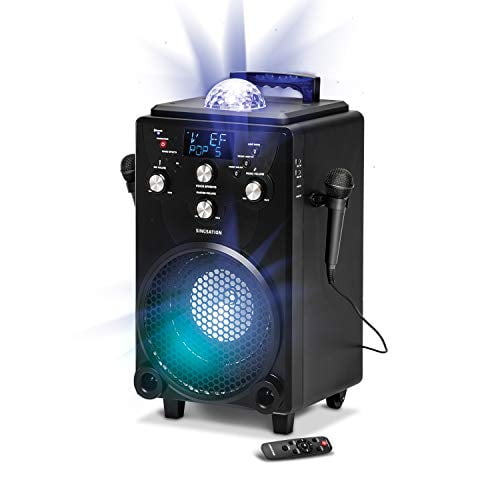 Professional Karaoke Machine for Adults and Kids - Singsation XL Portable Karaoke System - 60 Voice & 10 Sound Effects, 2 Karaoke Mics, 25 Room-Fillin