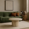 thumbnail image 2 of Meridian Furniture Emara Travertine Concrete Indoor / Outdoor Coffee Table, 2 of 6