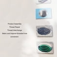 thumbnail image 4 of Thread Repair Installation Kit, Strong 34PCS Set Thread Repair Insert Kit  For Automotive Water Pump Die Casting, 4 of 8