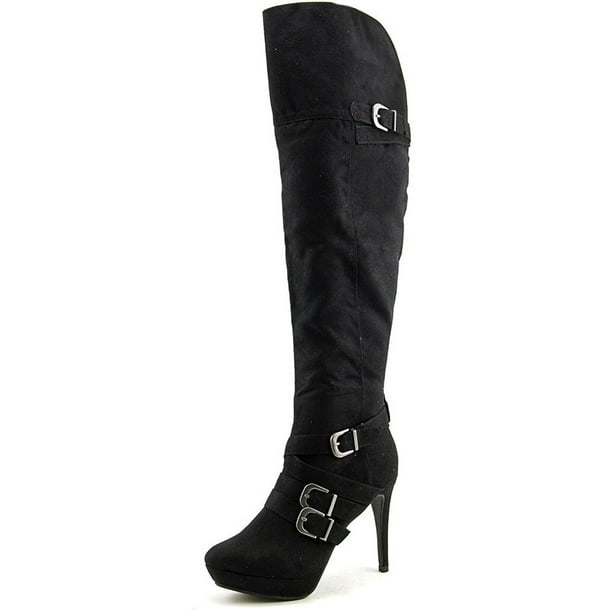 XOXO Nicki Women Black Knee High Boot